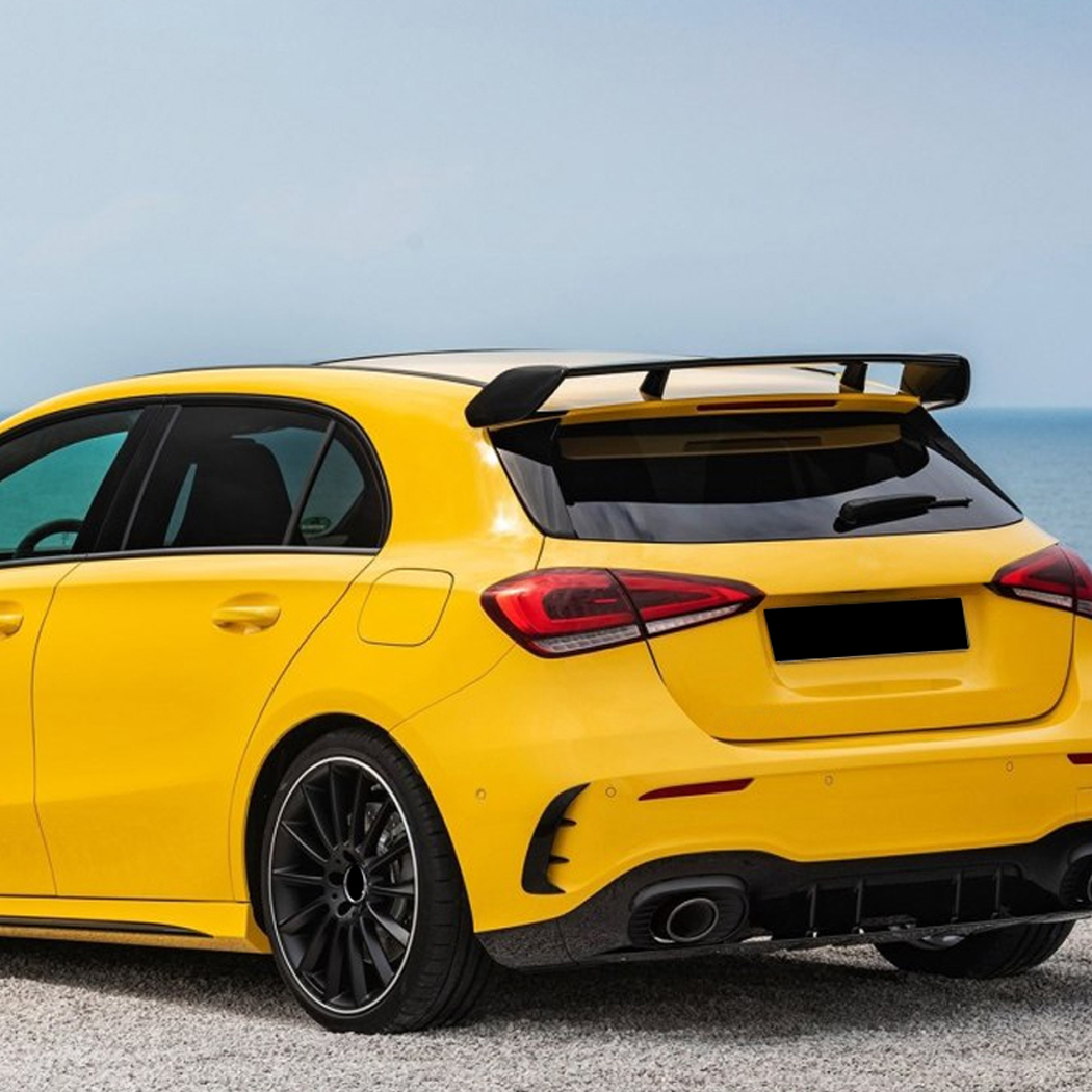 AMP-Z Rear Bumper Fins Spoiler Canards For Mercedes Benz A Class W177 Hatchback AMG Line 2018+