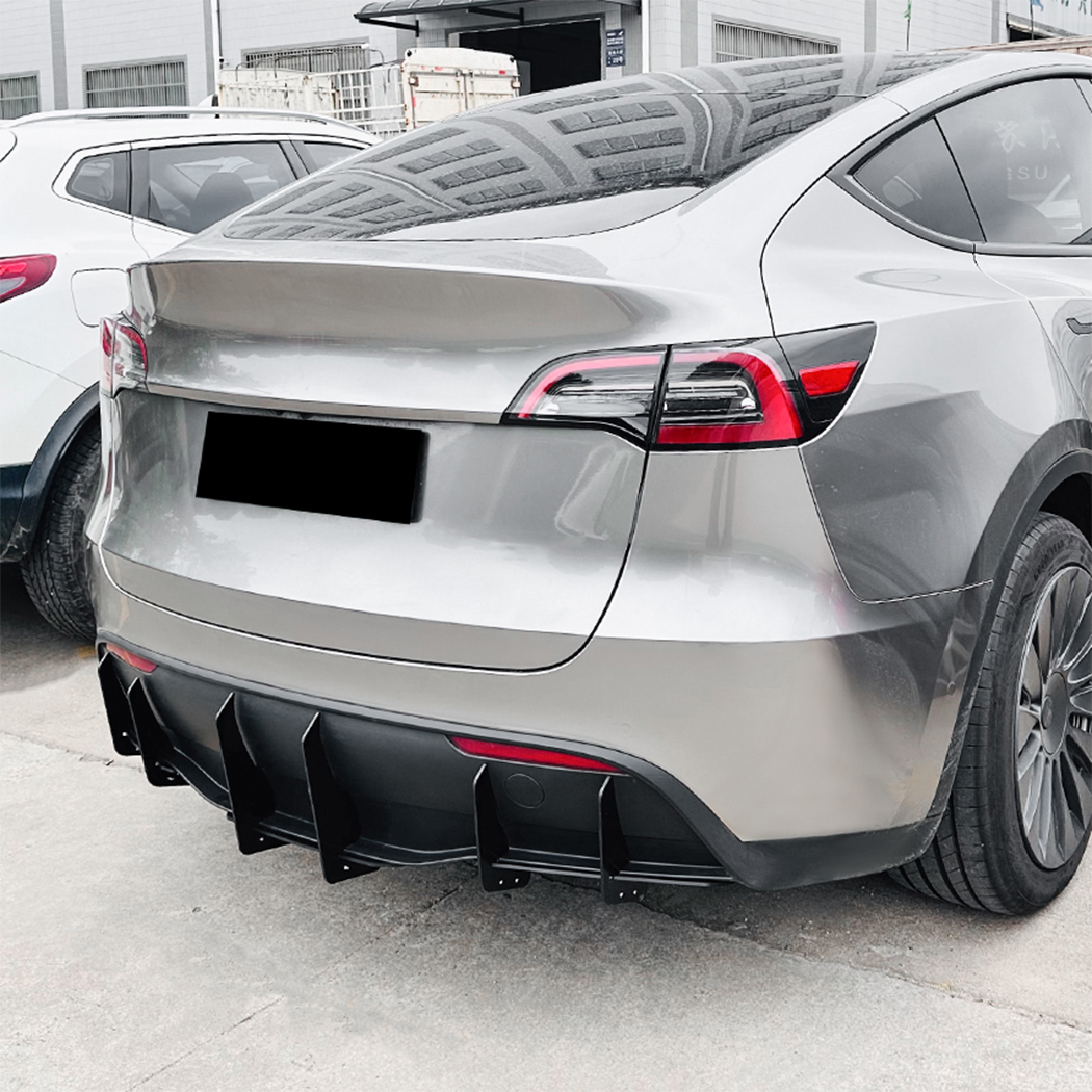AMP-Z Rear Bumper Spoiler Diffuser Valance Lip For Tesla Model Y 2019+