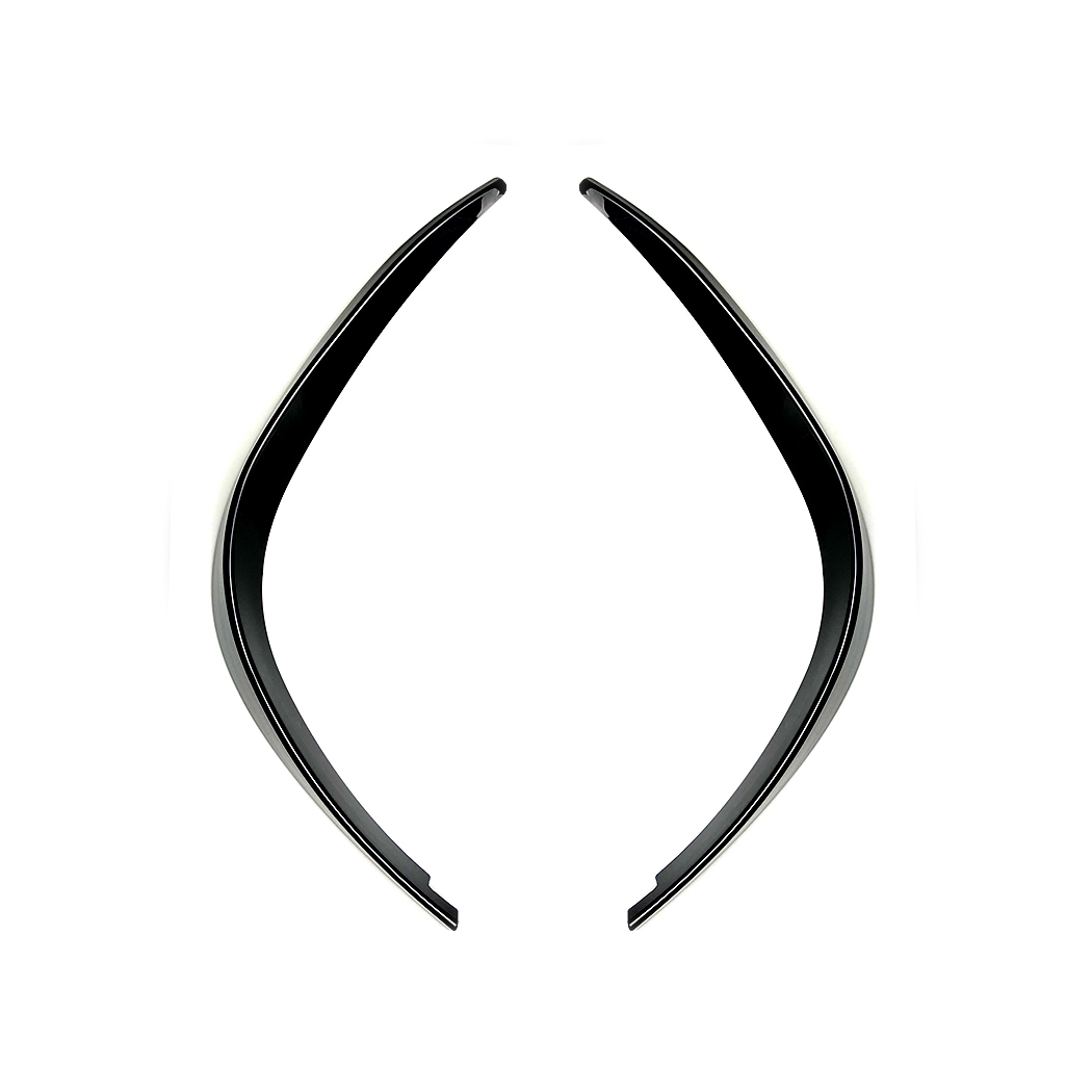 AMP-Z Front Bumper Fins Spoiler Canards For Mercedes Benz A Class W177 Hatchback/Sedan AMG Line 2018+