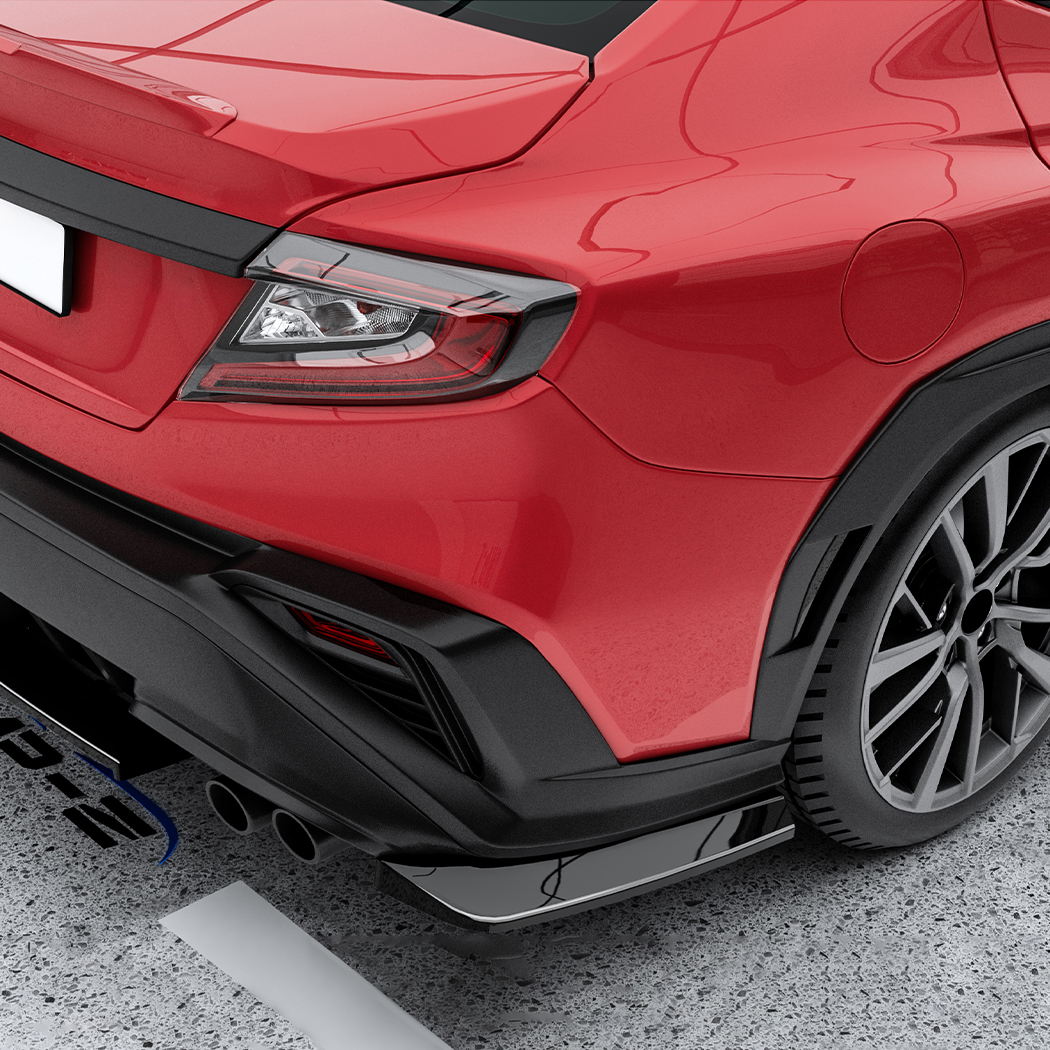 AMP-Z Rear Side Splitter Sticker For Subaru WRX STI VB 2022+