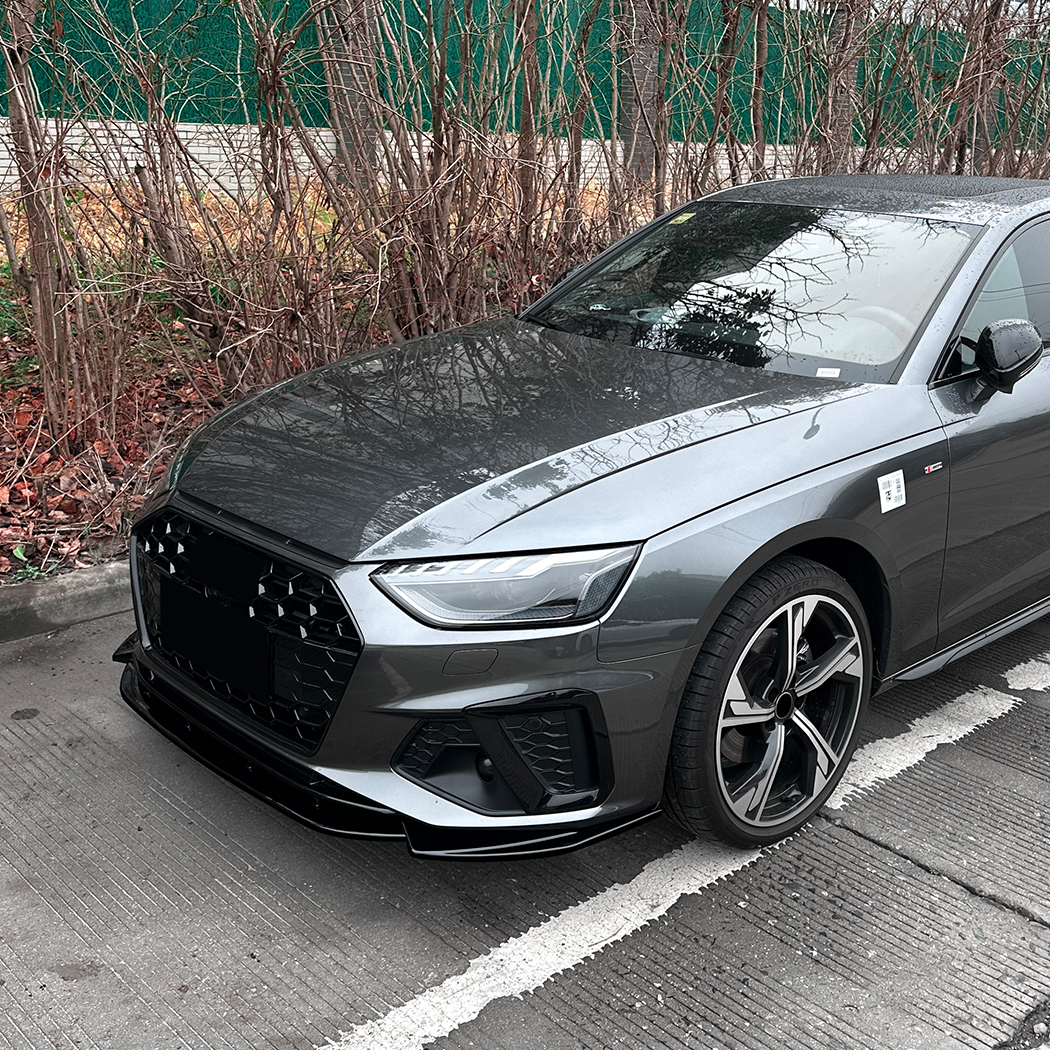 AMP-Z Front Bumper Lip Spiltter For Audi A4 B9.5 Sline 2024+