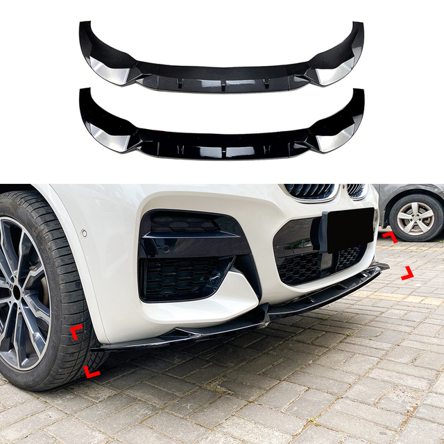 AMP-Z الأمامي الشفاه الشفاه spiltter لـ BMW X3 G01 X4 G02 2018-2021