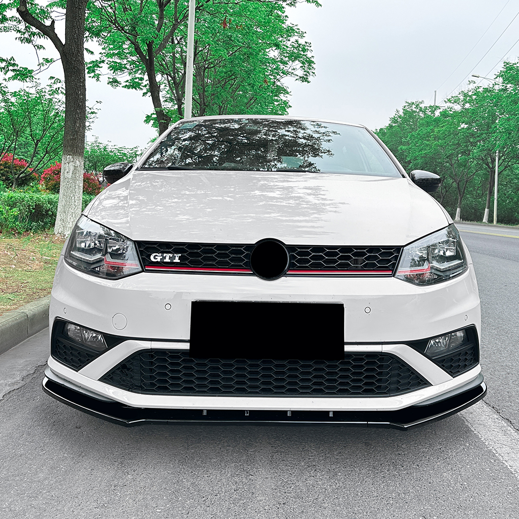 AMP-Z Front Bumper Lip Spiltter For VW Volkswagen Polo 6C GTI 2015-2018