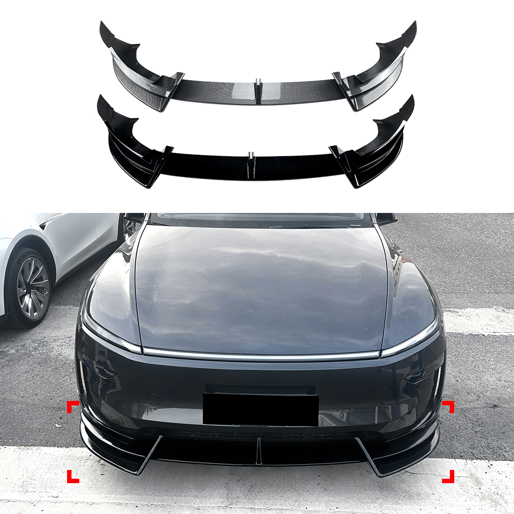 AMP-Z Front Bumper Lip Spiltter For Tesla Model Y 2024+
