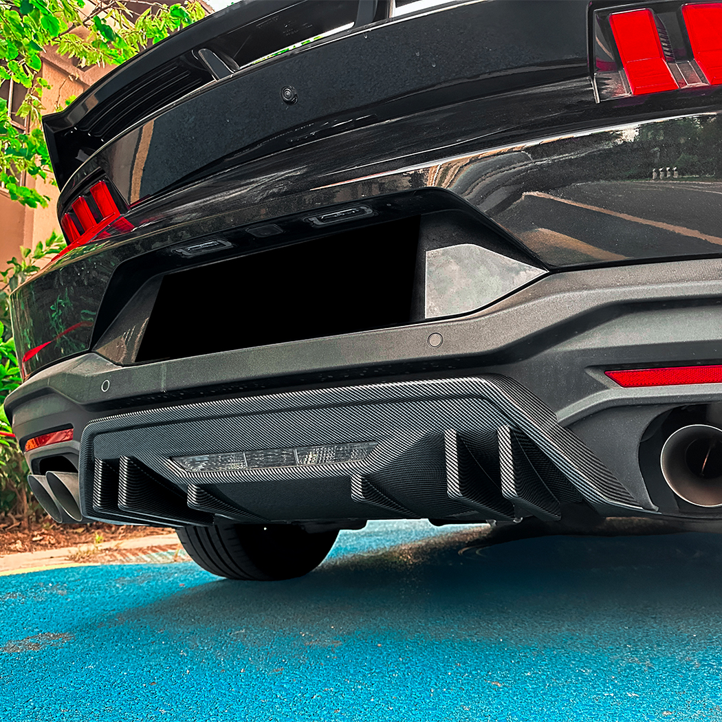 AMP-Z Rear Bumper Spoiler Lip For Ford Mustang MK7 2024+