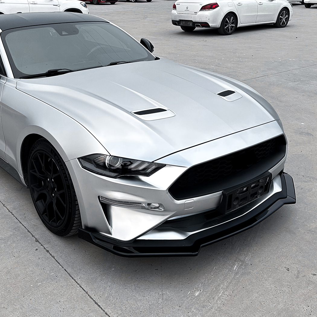 AMP-Z Front Bumper Lip Spiltter For Ford Mustang MK6.5 2018-2023