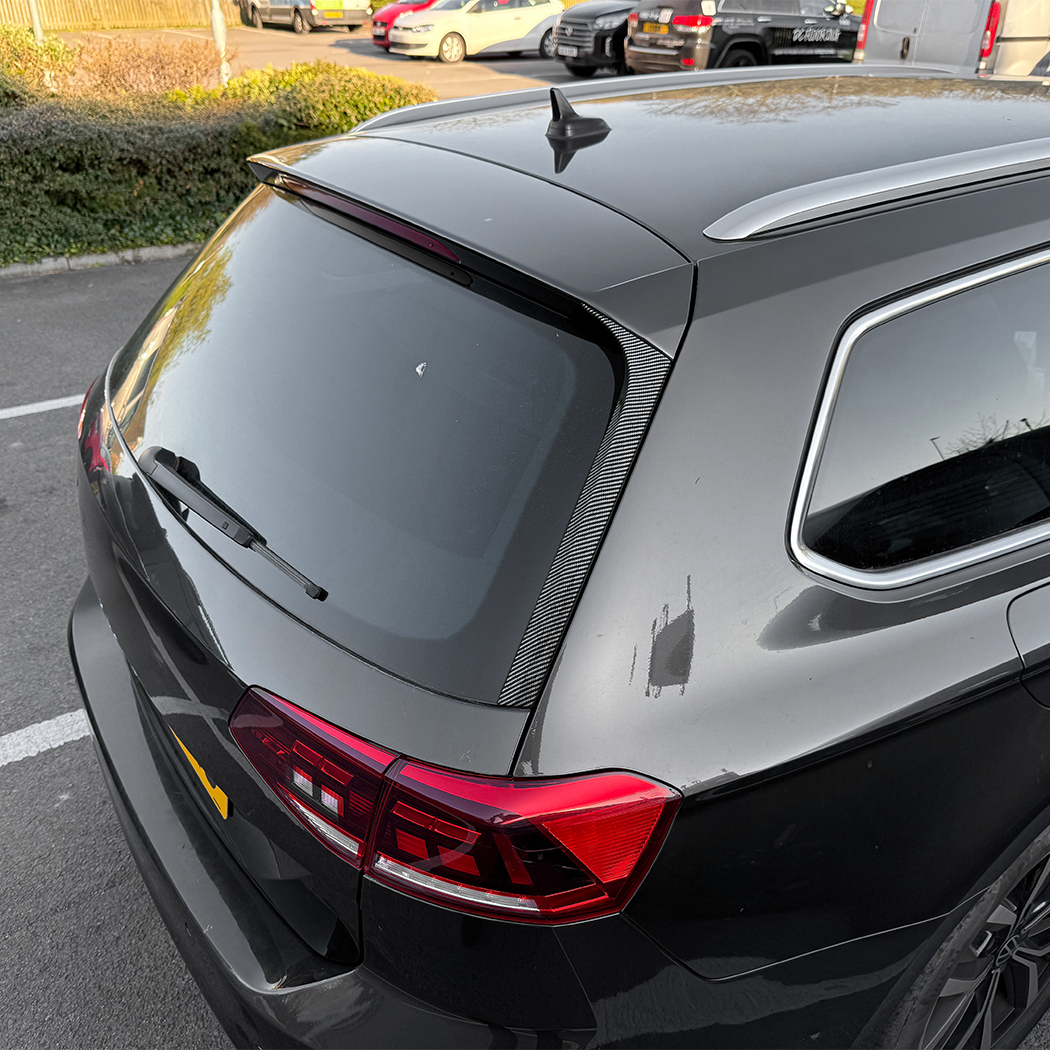 AMP-Z Rear Roof Wing Side Spoiler For VW Volkswagen Passat B8 B8.5 2015-2023