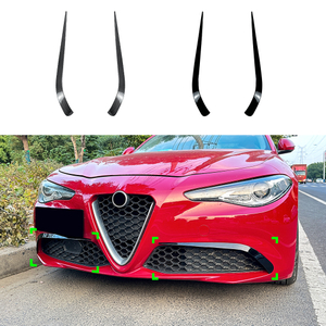AMP-Z Front Bumper Fins Spoiler Canards For Alfa Romeo Giulia Standard 2015-2022