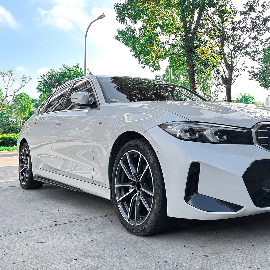 AMP-Z Side Skirt Rocker Panel Splitter Lip For BMW 3 Series G20 M Sport 2019+