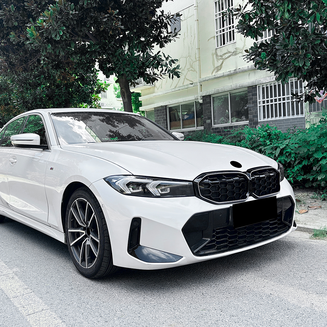 AMP-Z Front Bumper Grille Grill Silver For BMW 3 Series G20 G21 LCI 2023+