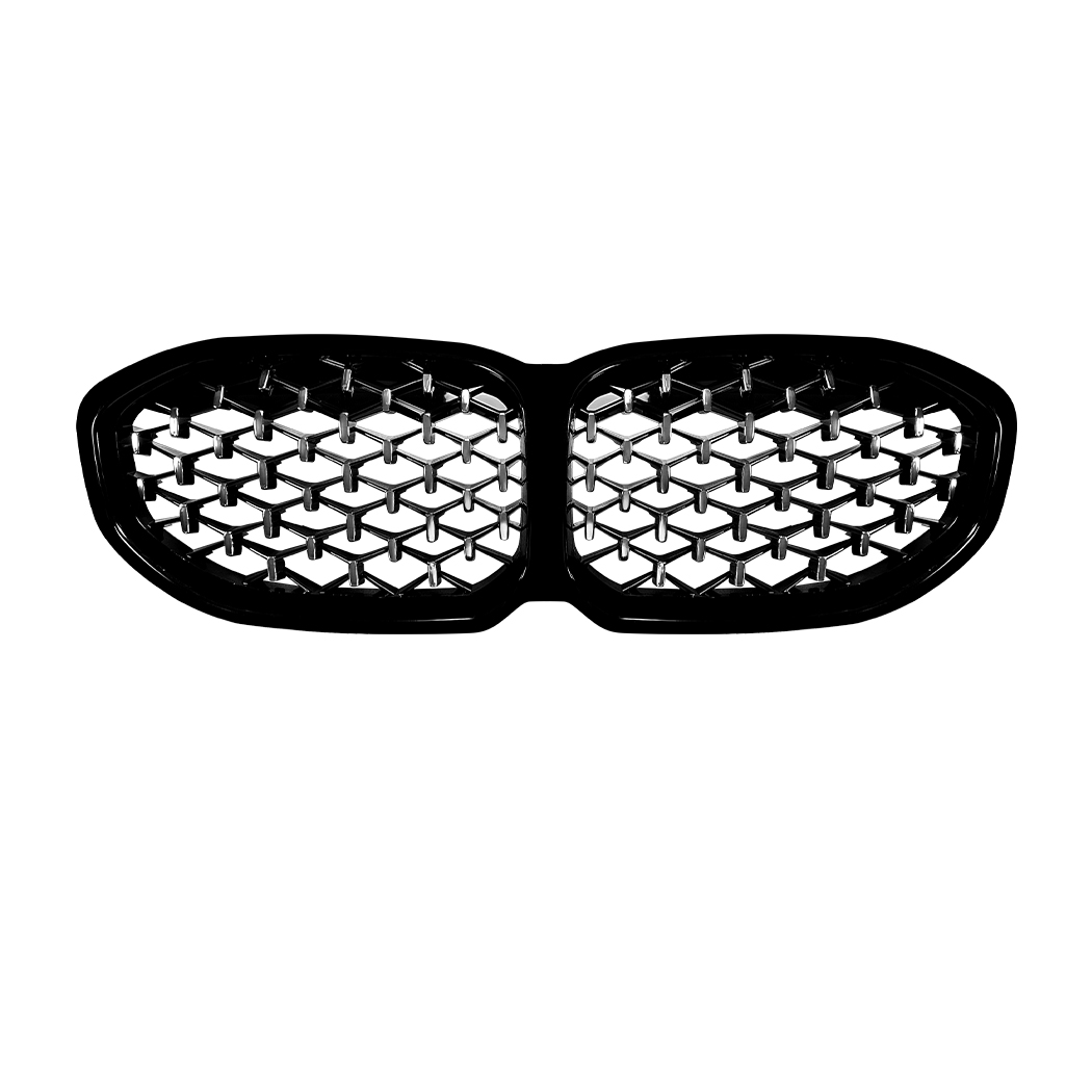 AMP-Z Front Bumper Grille Grill Black For BMW 1 Series F40 2019-2024