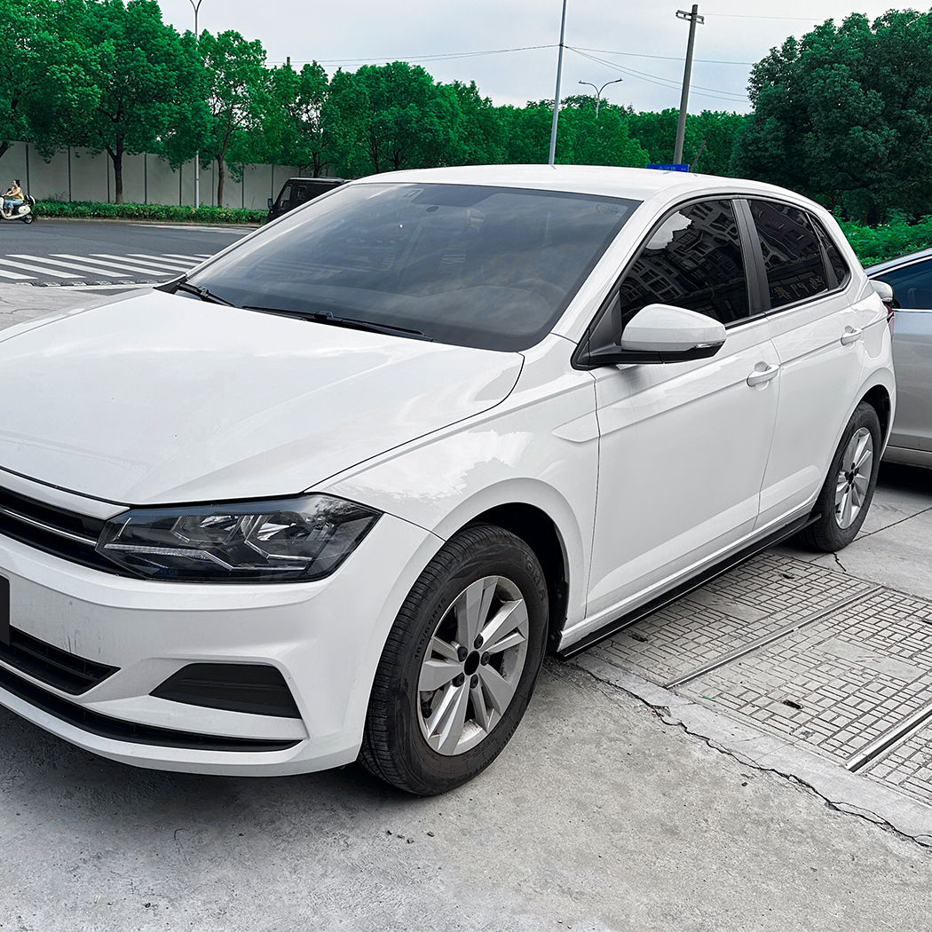 AMP-Z Side Skirt Rocker Panel Splitter Lip For VW Volkswagen Polo MK6 Standard 2018+