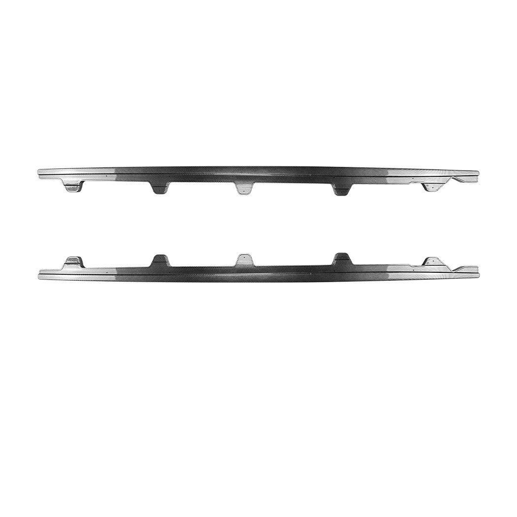 AMP-Z Side Skirt Rocker Panel Splitter Lip For BMW 3 Series E90 E91 M Sport 2005-2012