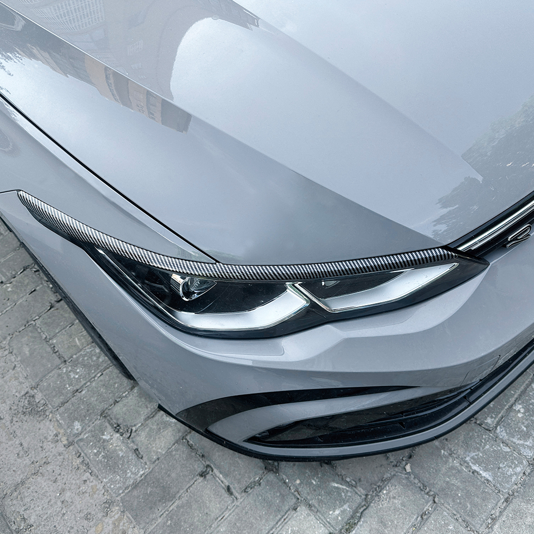 AMP-Z Headlight Eyebrows Eyelids Sticker For VW Volkswagen Golf MK8 MK8.5 2020+