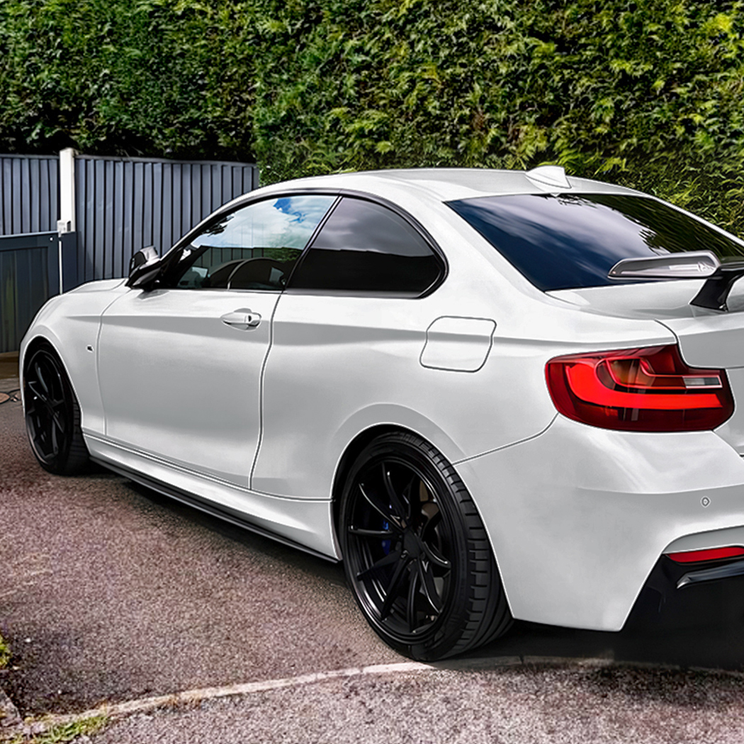 AMP-Z Side Skirt Rocker Panel Splitter Lip For BMW 2 Series F22 F23 M Sport 2014-2019