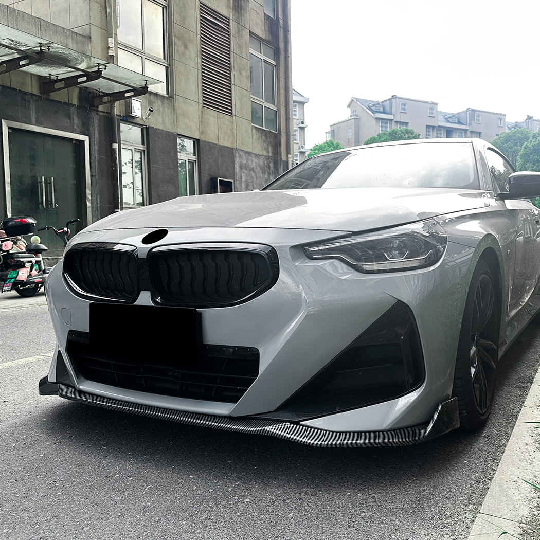 AMP-Z Front Bumper Lip Spiltter For BMW 2 Series Coupe G42 M Sport 2022+