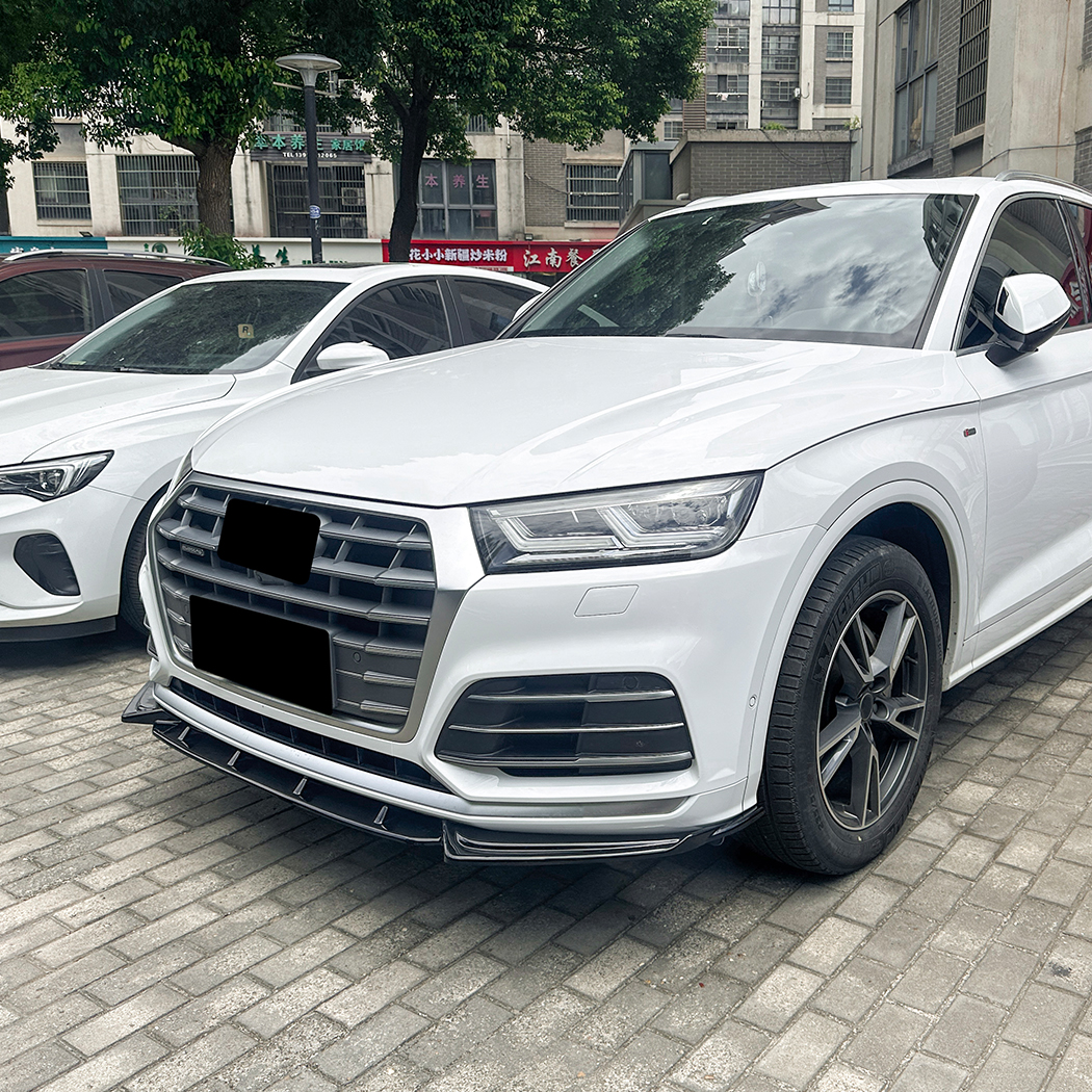AMP-Z Front Bumper Lip Spiltter For Audi Q5 FY Pre-facelift Sline 2018-2020