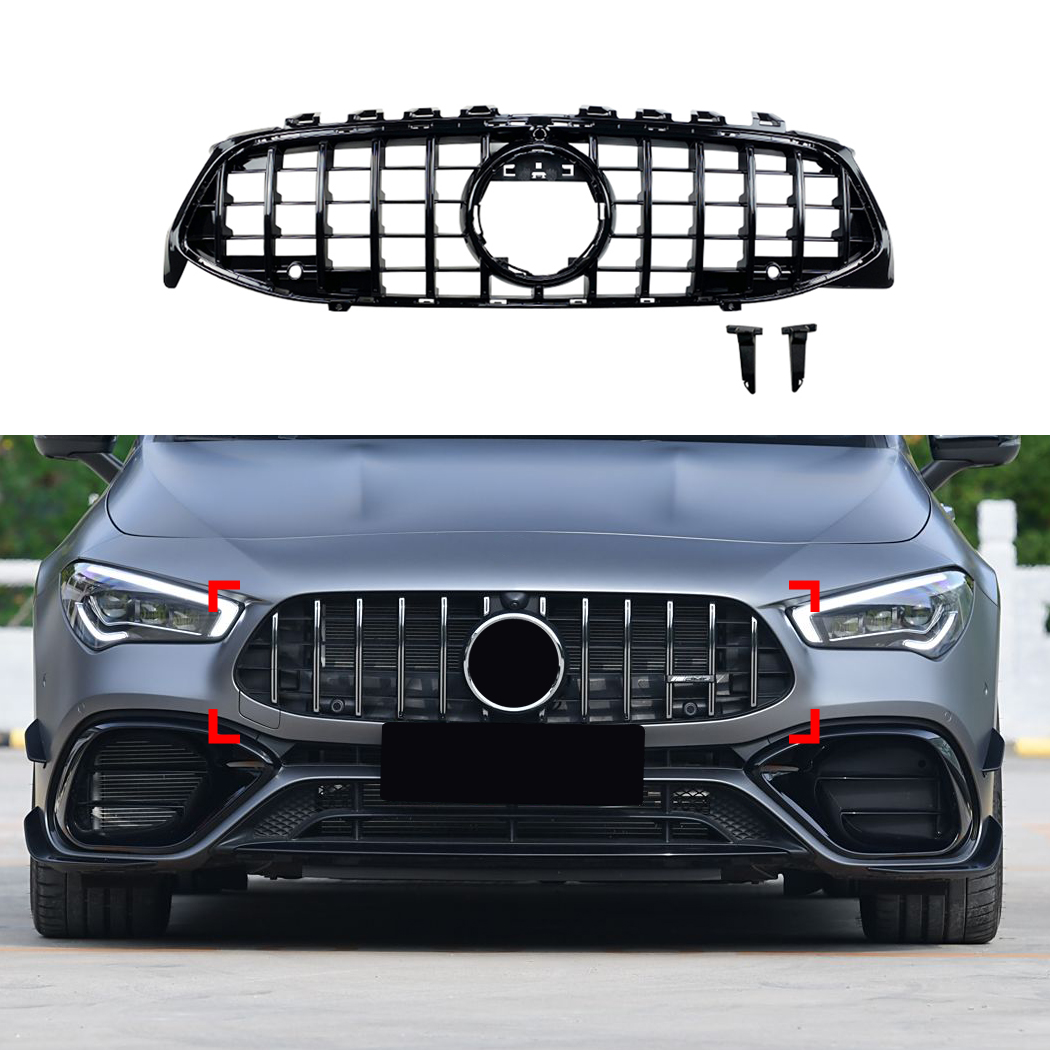 AMP-Z Front Bumper Grill For Mercedes Benz CLA Class C118 AMG Line 2020+