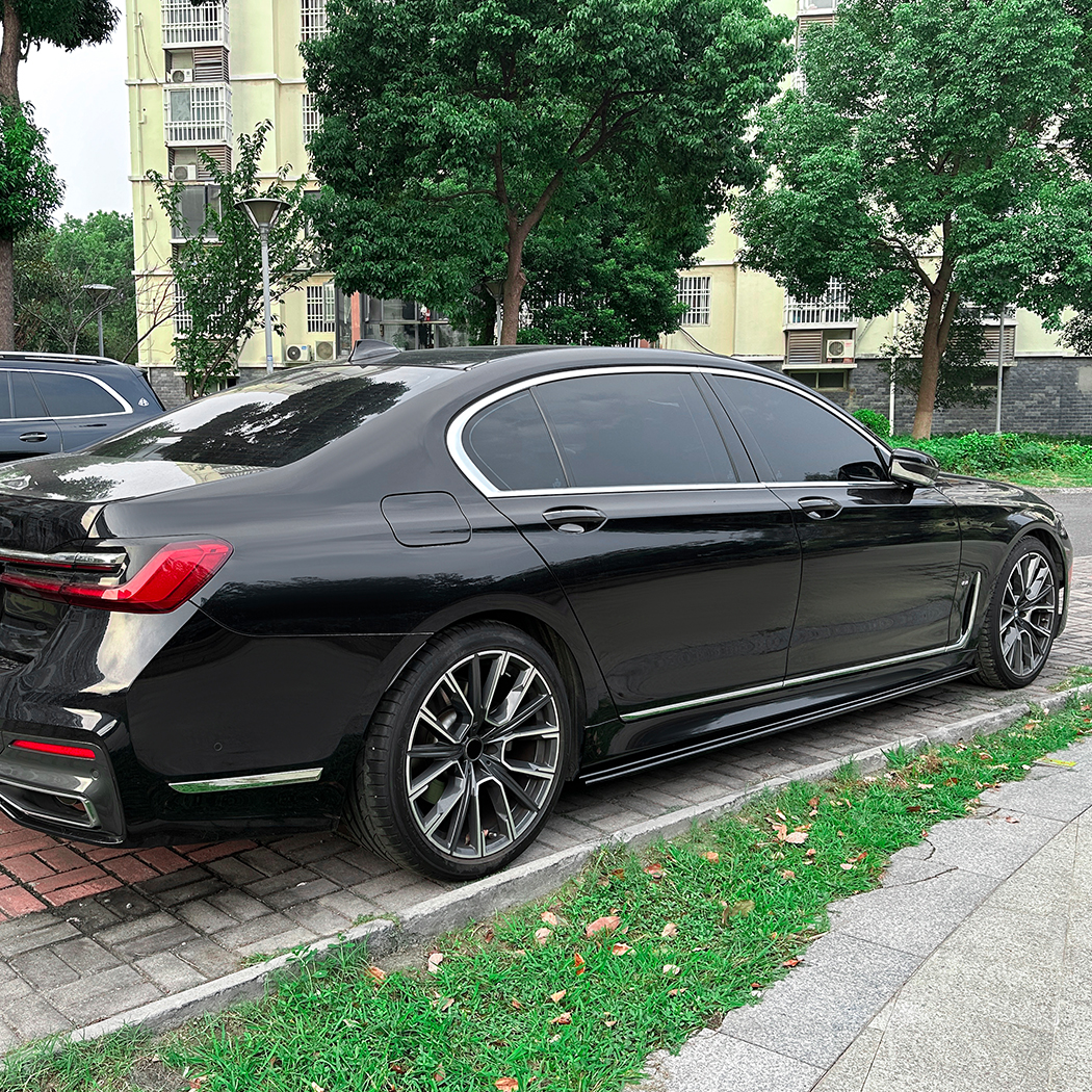 AMP-Z Side Skirt Rocker Panel Splitter Lip For BMW 7 Series G12 2016-2022
