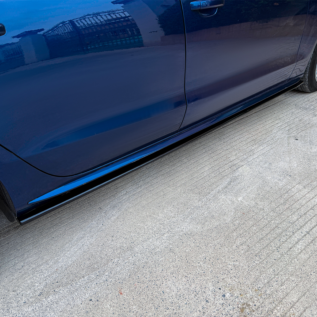 AMP-Z Side Skirt Rocker Panel Splitter Lip For Audi A5 8T Sportback 4-Doors 2007-2017