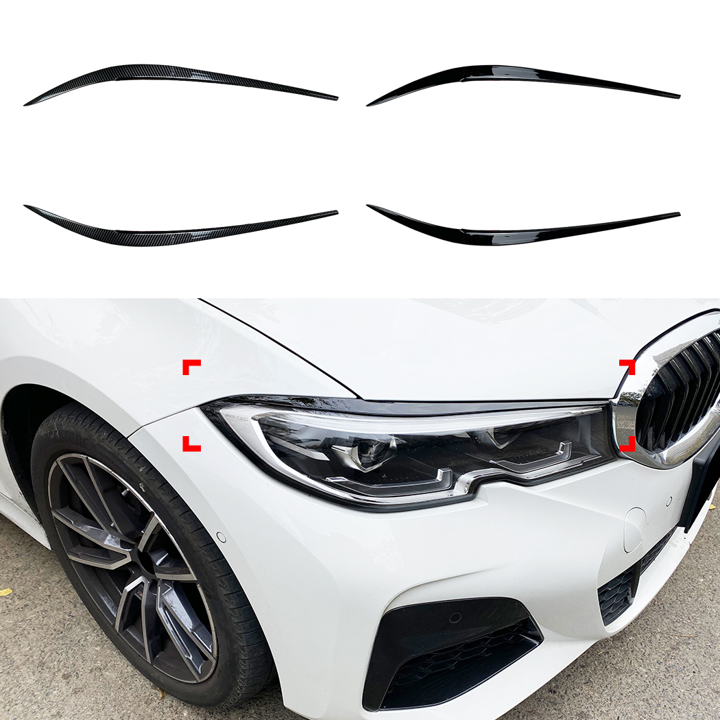 AMP-Z Headlight Eyebrows Eyelids Sticker For BMW 3 Series G20 2019-2022