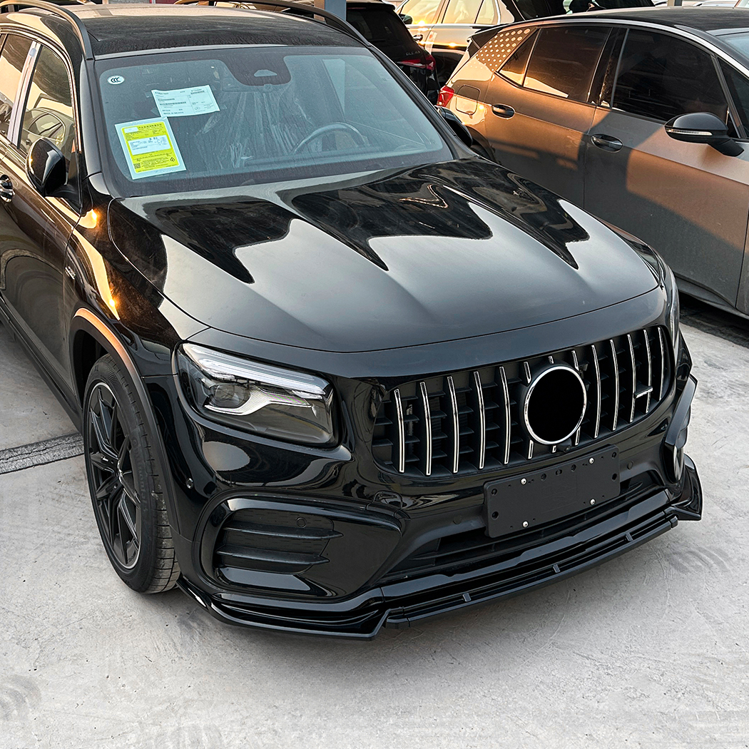 AMP-Z Front Bumper Lip Spiltter For Mercedes Benz GLB Class X247 Facelift AMG Line 2024+