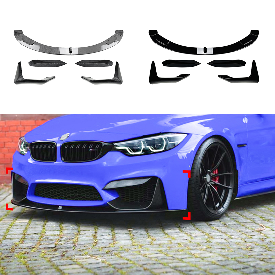 AMP-Z Front Bumper Lip Spiltter For BMW 3 Series F80 F81 F82 F83 2015-2020