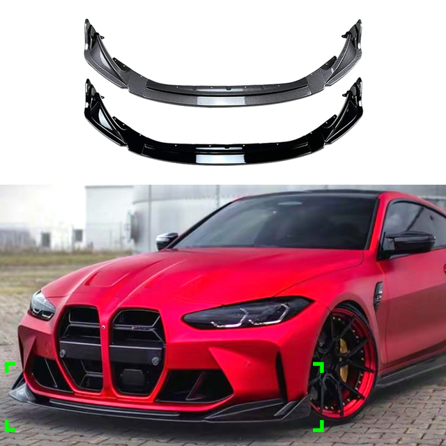 AMP-Z الأمامي الشفاه الشفاه spiltter لـ BMW 3 Series M3 M4 G80 G81 G82 G83 2021+