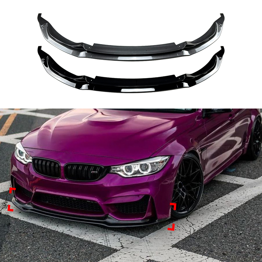 AMP-Z Front Bumper Lip Spiltter For BMW 3 Series F80 F82 F83 2015-2020
