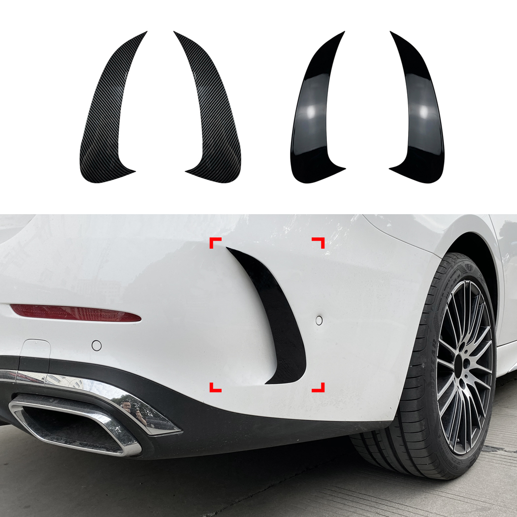 AMP-Z Rear Bumper Fins Spoiler Canards For Mercedes Benz C Class W206 2022+
