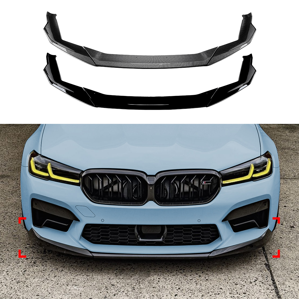 AMP-Z Front Bumper Lip Spiltter For BMW 5 Series F90 LCI 2021-2024