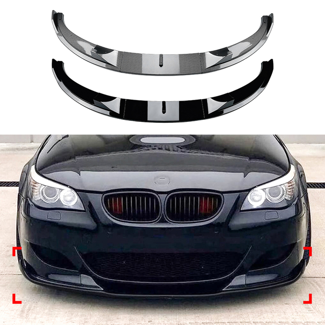 AMP-Z Front Bumper Lip Spiltter For BMW 5 Series E60 E61 M5 2005-2010