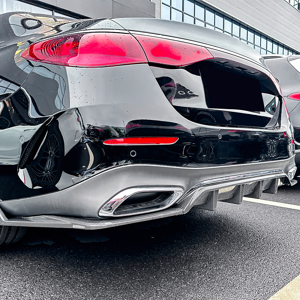 AMP-Z Rear Bumper Spoiler Lip For Mercedes Benz E Class W214 S214 AMG Line 2024+