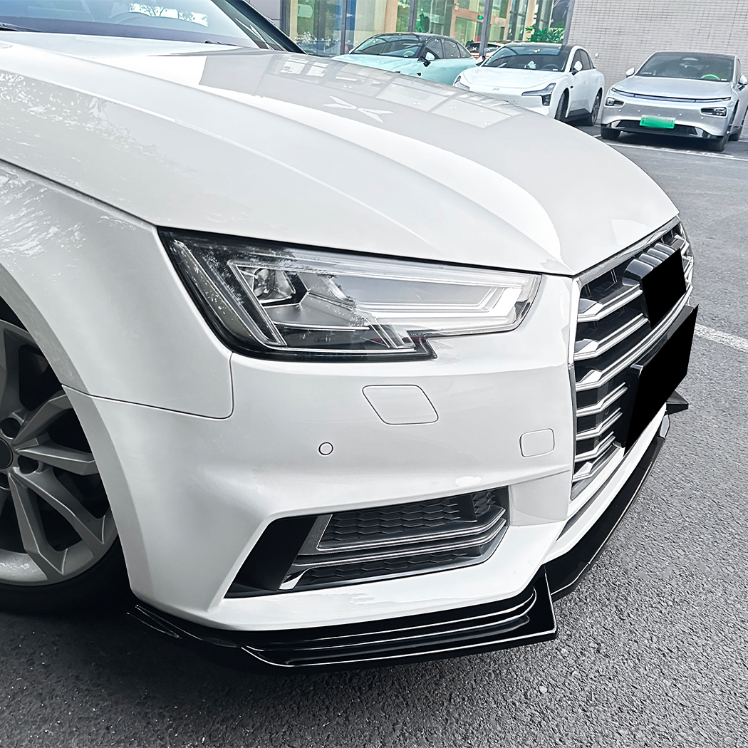 AMP-Z Front Bumper Lip Spiltter For Audi A4 Sline S4 B9 2017-2019