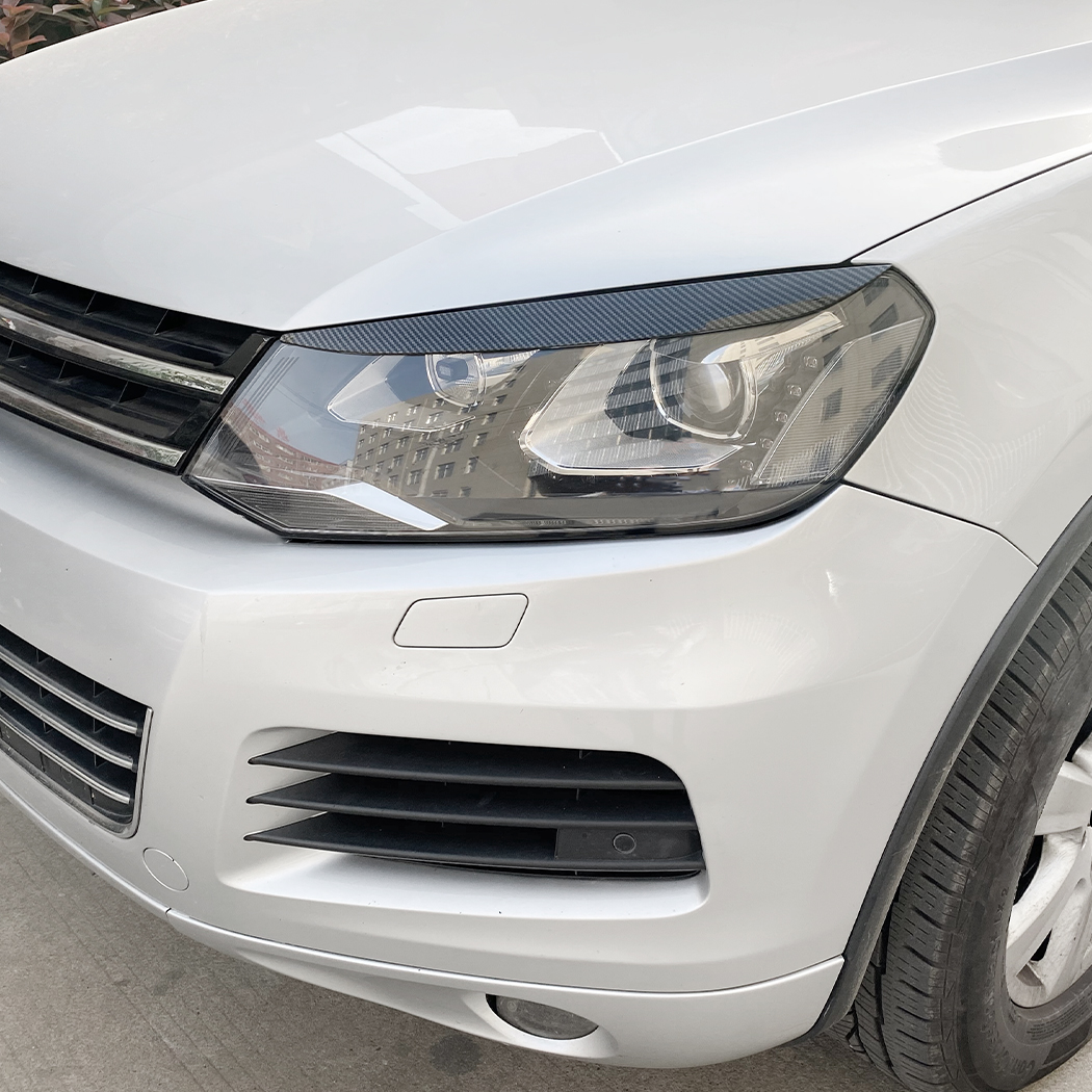 AMP-Z Headlight Eyebrows Eyelids Sticker For VW Volkswagen Touareg 2010-2018