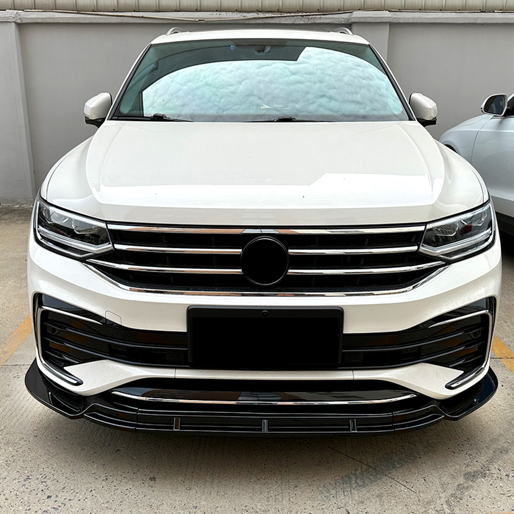 AMP-Z Front Bumper Lip Spiltter For VW Volkswagen Tiguan Rline MK2 2021-2023