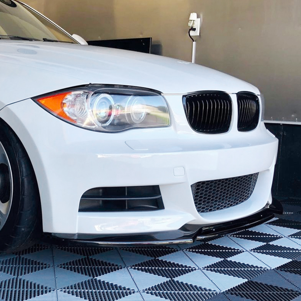 AMP-Z Front Bumper Lip Spiltter For BMW 1 Series E82 E88 LCI 2008-2013