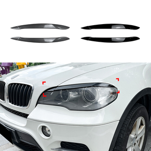 AMP-Z Headlight Eyebrows Eyelids Sticker For BMW X5 E70 2008-2013