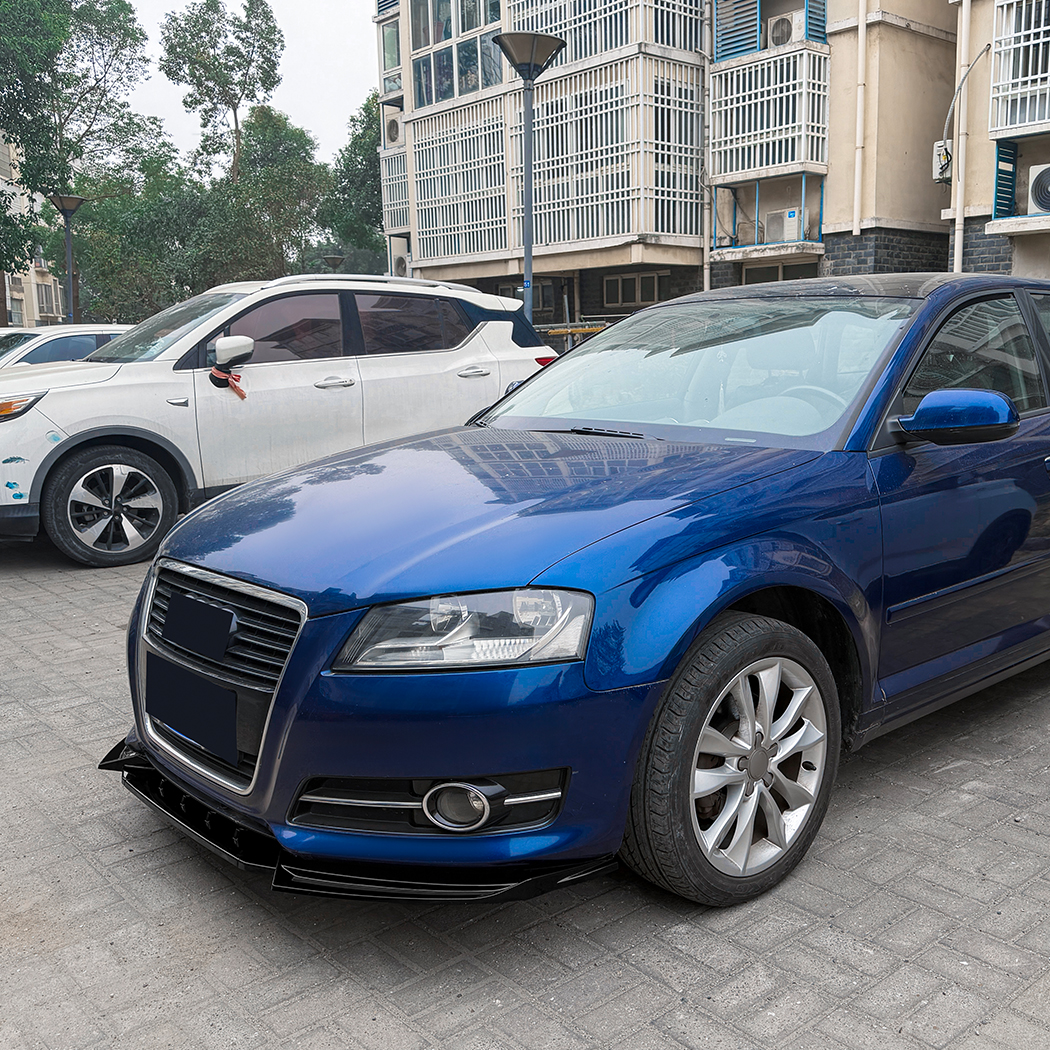 AMP-Z Front Bumper Lip Splitter For Audi A3 8P Facelift Standard 2008-2012