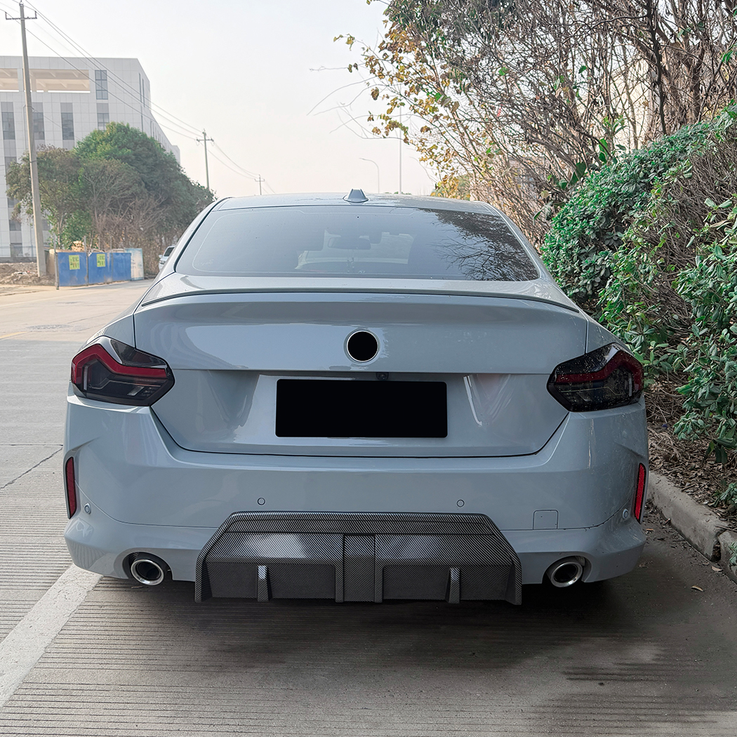 AMP-Z Rear Bumper Spoiler Lip For BMW 2 Series Coupe G42 M Sport 2022+