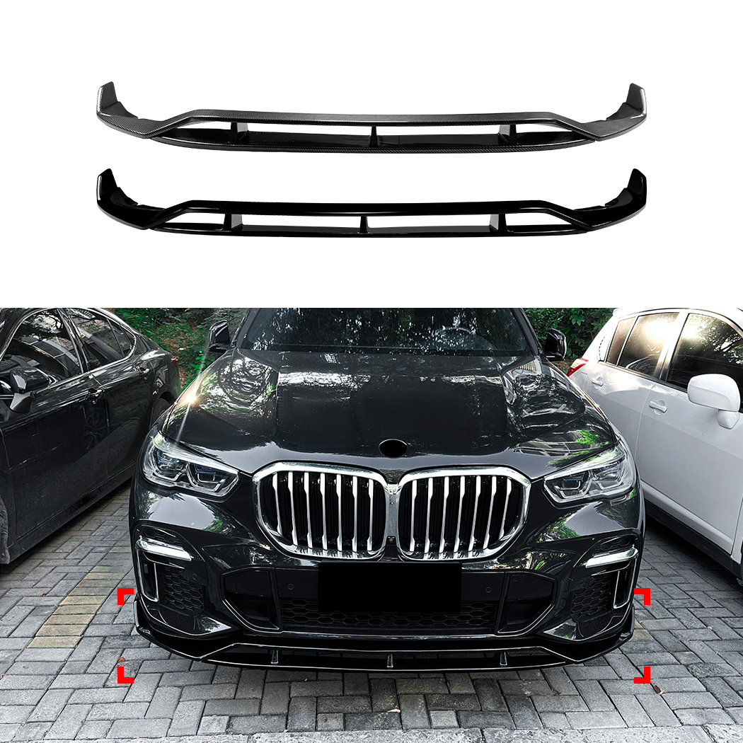 AMP-Z Front Bumper Lip Splitter For BMW X5 G05 Pre-Facelift M Sport 2019-2022