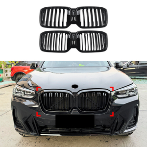 AMP-Z Front Bumper Grille Grill For BMW X3 G01 X4 G02 LCI 2022-2024