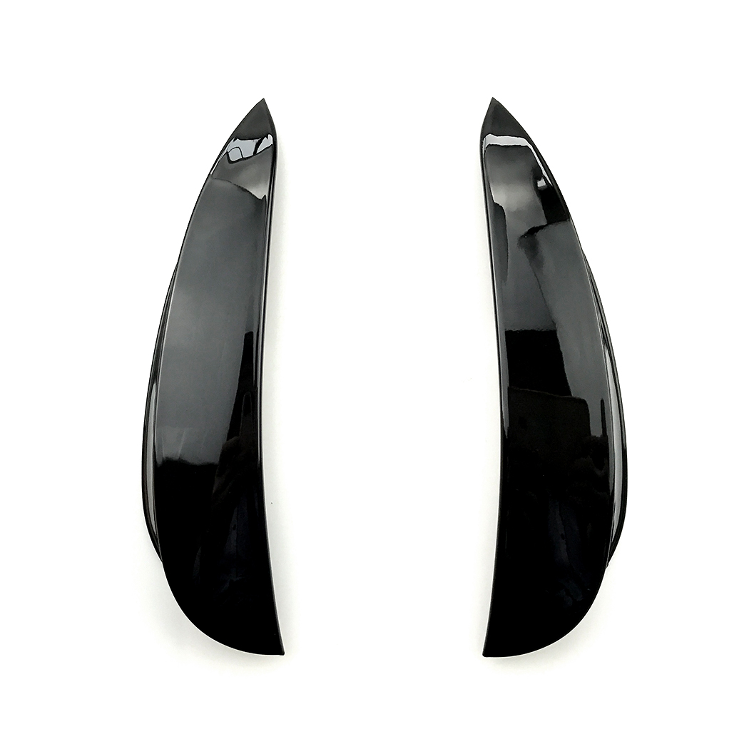 AMP-Z Front Bumper Fins Spoiler Canards For Mercedes Benz E Class W213 C238 Pre-Facelift AMG-Line 2016-2020
