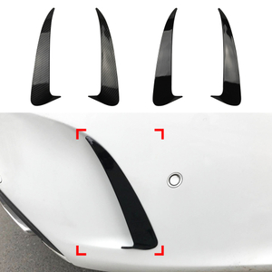 AMP-Z Rear Bumper Fins Spoiler Canards For Mercedes Benz C Class W205 AMG Line 4-Doors Sedan 2015-2021
