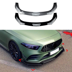 AMP-Z Front Bumper Lip Spiltter For Mercedes Benz A Class W177 Hatchback/Sedan 2018+