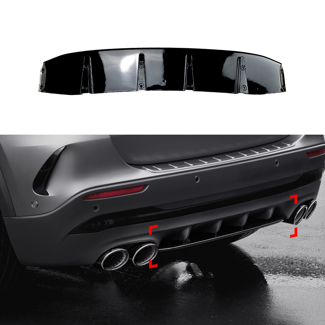 AMP-Z Rear Bumper Spoiler Lip For Mercedes Benz GLA Class GLA 180 200 220 GLA35 GLA45 H247 AMG-Line 2020+