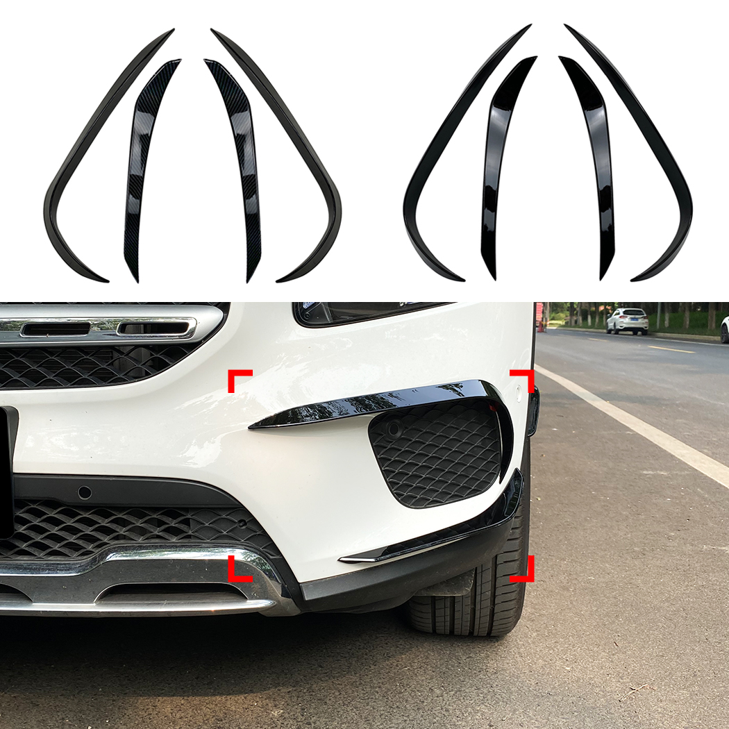 AMP-Z Front Bumper Fins Spoiler Canards For Mercedes Benz GLB Class X247 2019-2023