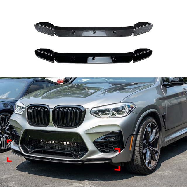 amp-z الأمامي الشفاه الشفاه spiltter لـ BMW X3 m X4 m F97 F98 2019-2021