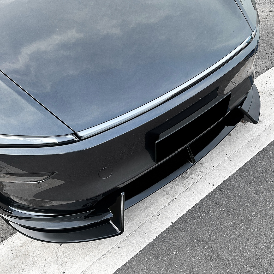 AMP-Z Front Bumper Lip Spiltter For Tesla Model Y 2024+