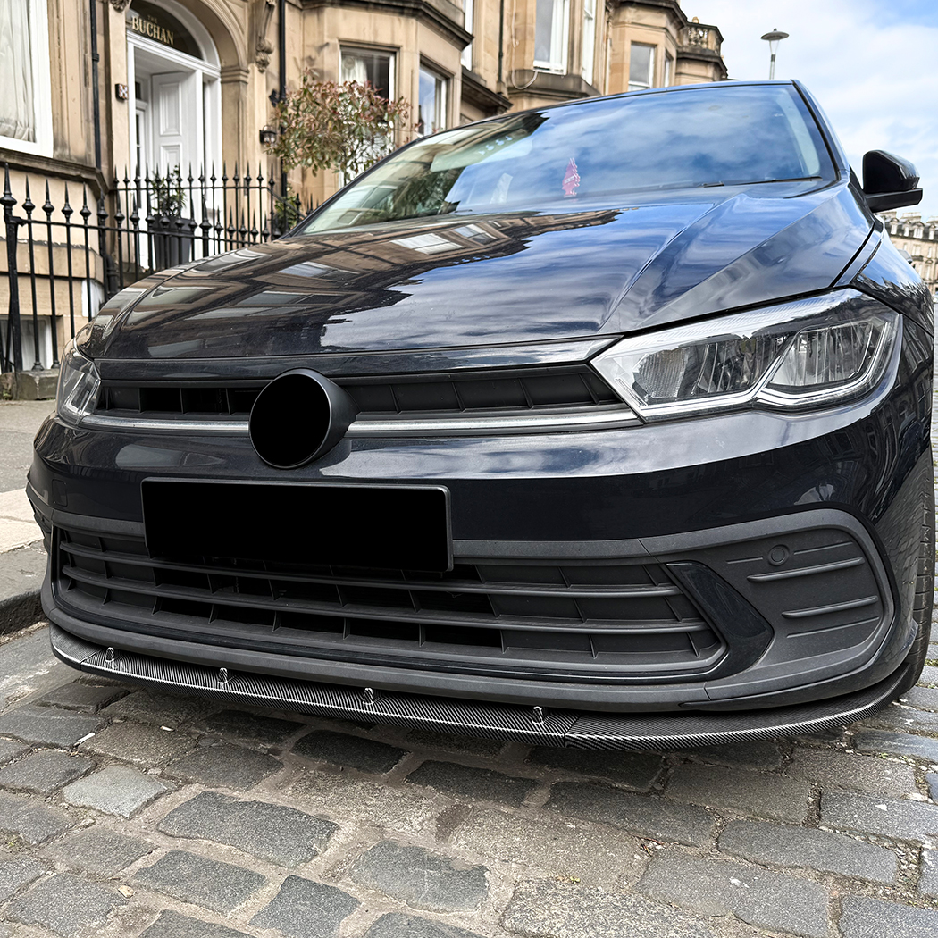 AMP-Z Front Bumper Lip Spiltter For VW Volkswagen Polo 2022+
